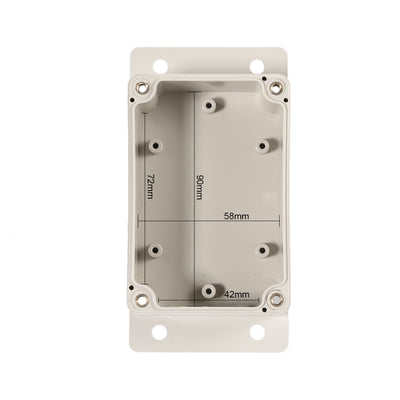 Harfington 3.9"x2.67"x2"(100mmx68mmx50mm) ABS Junction Box Universal Electric Project Enclosure w  Mounting Fixed Hole