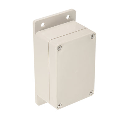 Harfington 3.9"x2.67"x2"(100mmx68mmx50mm) ABS Junction Box Universal Electric Project Enclosure w  Mounting Fixed Hole