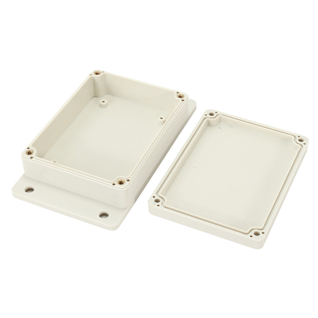 Harfington 4.53"x3.35"x1.37"(115mmx85mmx35mm) ABS Junction Box Universal Electric Project Enclosure w Fixed Ear
