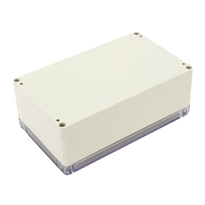 Harfington 7.9"x4.7"x2.9"(200mmx120mmx75mm) ABS Junction Box Universal Project Enclosure w PC Transparent Cover