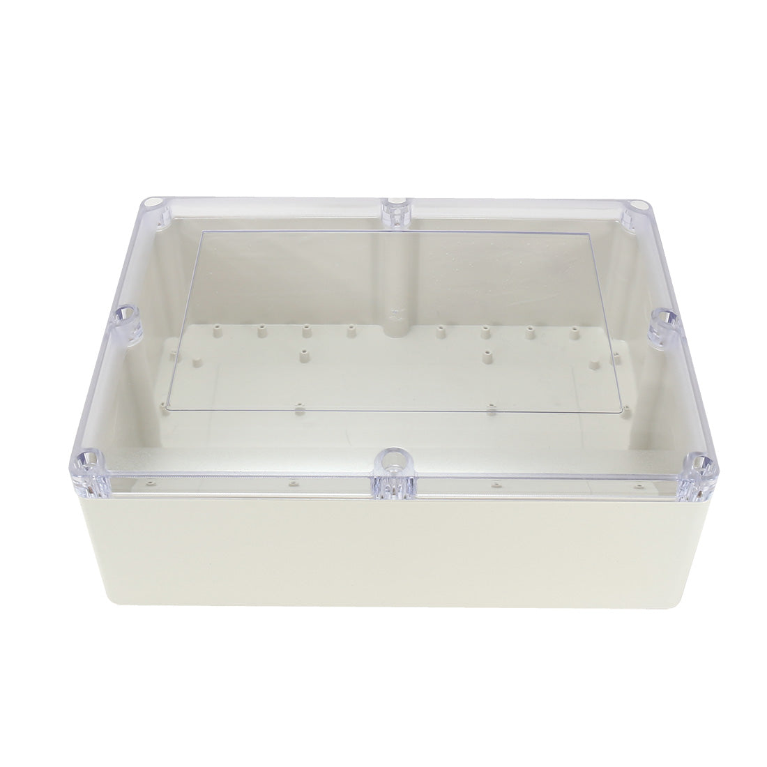 Harfington 12.6"x9.5"x4.3"(320mmx240mmx110mm) ABS Junction Box Universal Project Enclosure w PC Transparent Cover