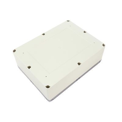 Harfington 12.6"x9.5"x4.3"(320mmx240mmx110mm) ABS Junction Box Universal Project Enclosure w PC Transparent Cover