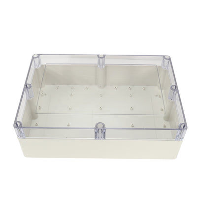 Harfington 15"x10.2"x4.7"(380mmx260mmx120mm) ABS Junction Box Universal Project Enclosure w PC Transparent Cover