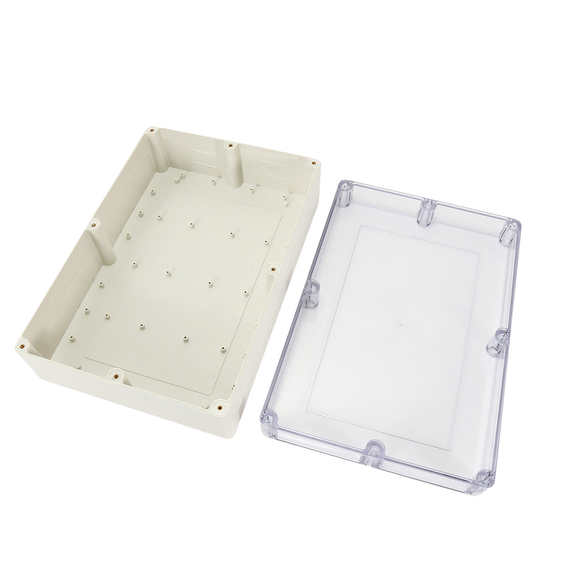Harfington 15"x10.2"x4.7"(380mmx260mmx120mm) ABS Junction Box Universal Project Enclosure w PC Transparent Cover