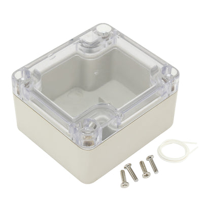 Harfington 2.48"x2.28"x1.38"(63mmx58mmx35mm) ABS Junction Box Universal Electric Project Enclosure Clear