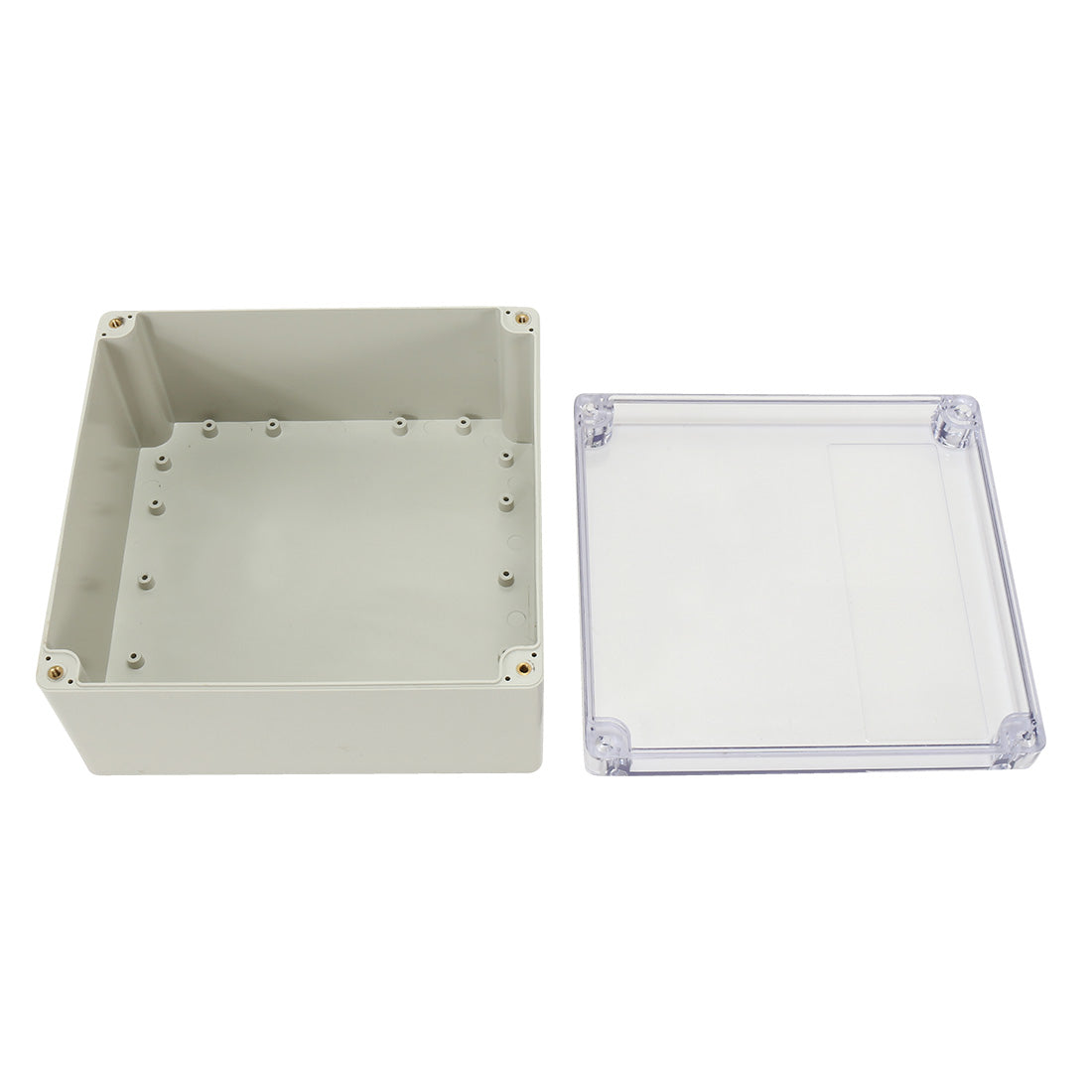 Harfington 7.56"x7.1"x3.93"(192mmx188mmx100mm) ABS Junction Box Electric Project Enclosure Clear