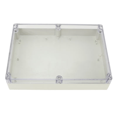 Harfington Uxcell 11.4"x8.3"x2.3"(290mmx210mmx60mm) ABS Junction Box Universal Project Enclosure w PC Transparent Cover