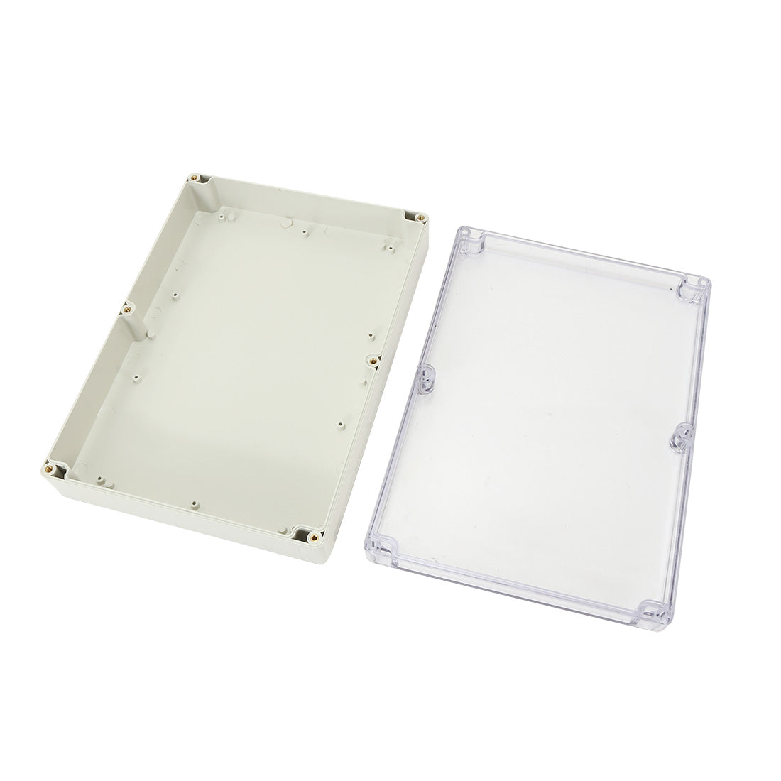 uxcell Uxcell 11.4"x8.3"x2.3"(290mmx210mmx60mm) ABS Junction Box Universal Project Enclosure w PC Transparent Cover