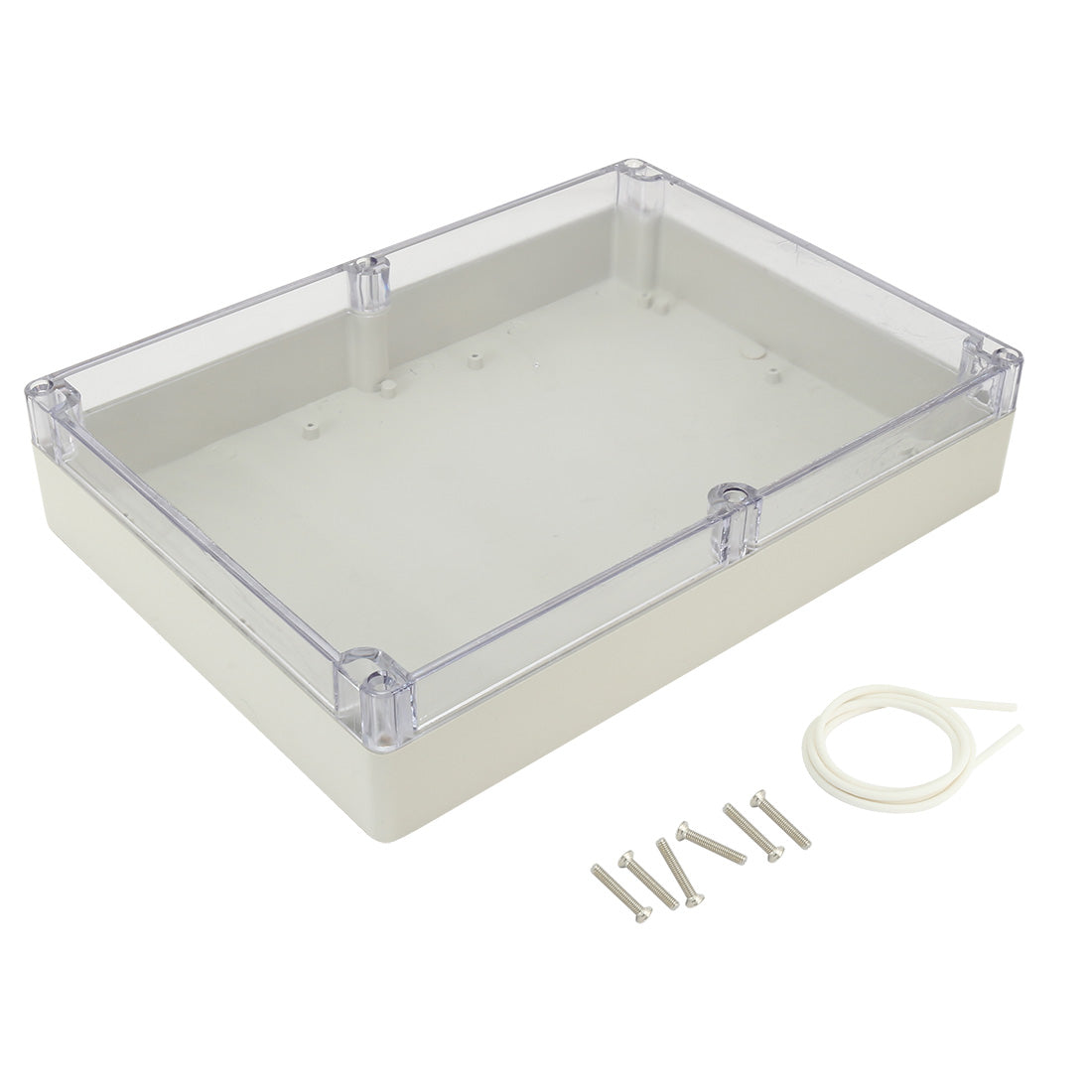 uxcell Uxcell 11.4"x8.3"x2.3"(290mmx210mmx60mm) ABS Junction Box Universal Project Enclosure w PC Transparent Cover