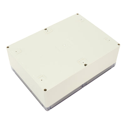 Harfington 11.4"x8.3"x3.9"(290mmx210mmx100mm) ABS Junction Box Universal Project Enclosure w PC Transparent Cover