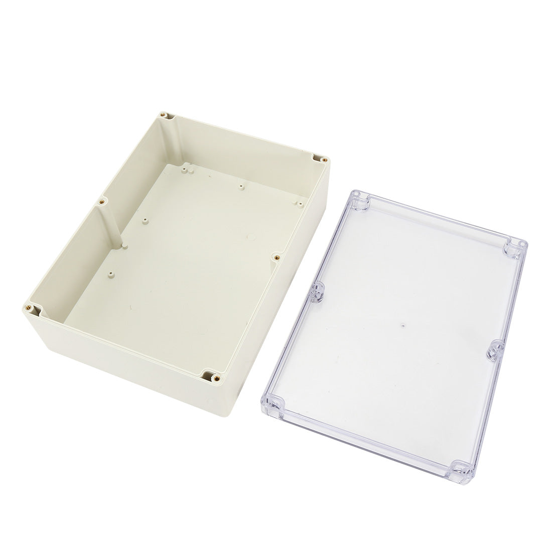 Harfington 11.4"x8.3"x3.9"(290mmx210mmx100mm) ABS Junction Box Universal Project Enclosure w PC Transparent Cover