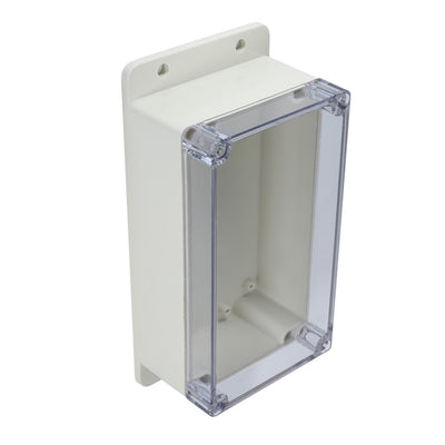 Harfington Uxcell 6.2"x3.5"x2.5"(158mmx90mmx64mm) ABS Junction Box Universal Project Enclosure w PC Transparent Cover