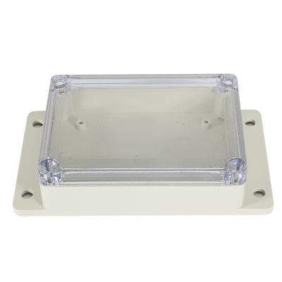 Harfington Uxcell 4.5"x3.4"x1.4"(115mmx85mmx35mm) ABS Junction Box Universal Project Enclosure w PC Transparent Cover