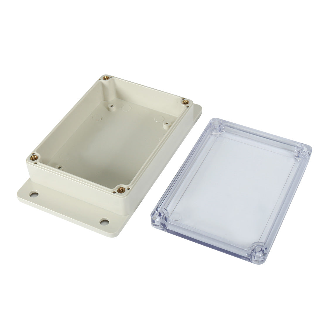 uxcell Uxcell 4.5"x3.4"x1.4"(115mmx85mmx35mm) ABS Junction Box Universal Project Enclosure w PC Transparent Cover