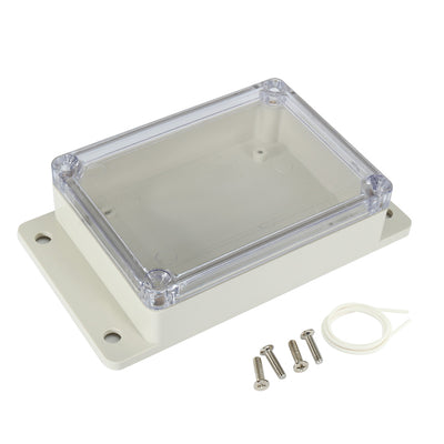 uxcell Uxcell 4.5"x3.4"x1.4"(115mmx85mmx35mm) ABS Junction Box Universal Project Enclosure w PC Transparent Cover