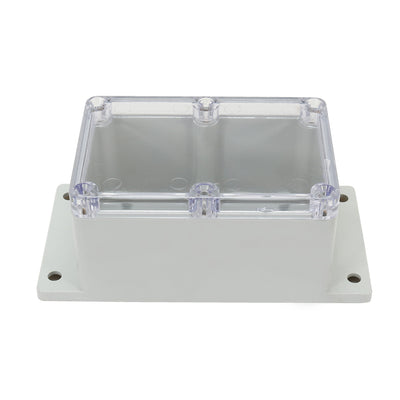 Harfington Uxcell 6.34"x3.23"x2.52"(161mmx82mmx64mm) ABS Junction Box Universal Project Enclosure w PC Transparent Cover