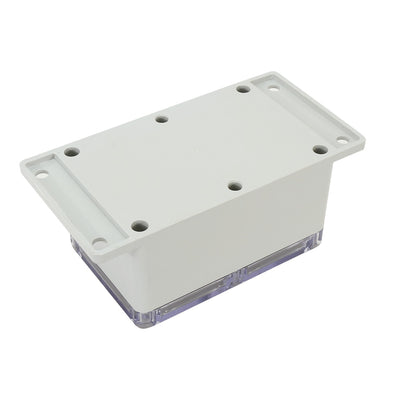 Harfington Uxcell 6.34"x3.23"x2.52"(161mmx82mmx64mm) ABS Junction Box Universal Project Enclosure w PC Transparent Cover