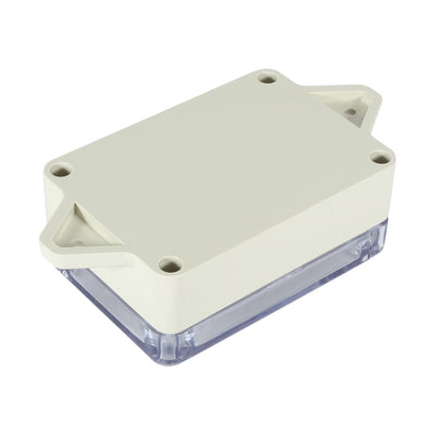 Harfington 3.3"x2.3"x1.3"(83mmx58mmx33mm) ABS Junction Box Universal Project Enclosure w PC Transparent Cover