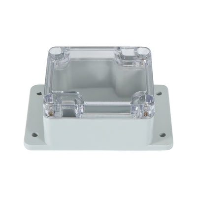 Harfington 2.5"x2.3"x1.4"(63mmx58mmx35mm) ABS Junction Box Universal Project Enclosure w PC Transparent Cover