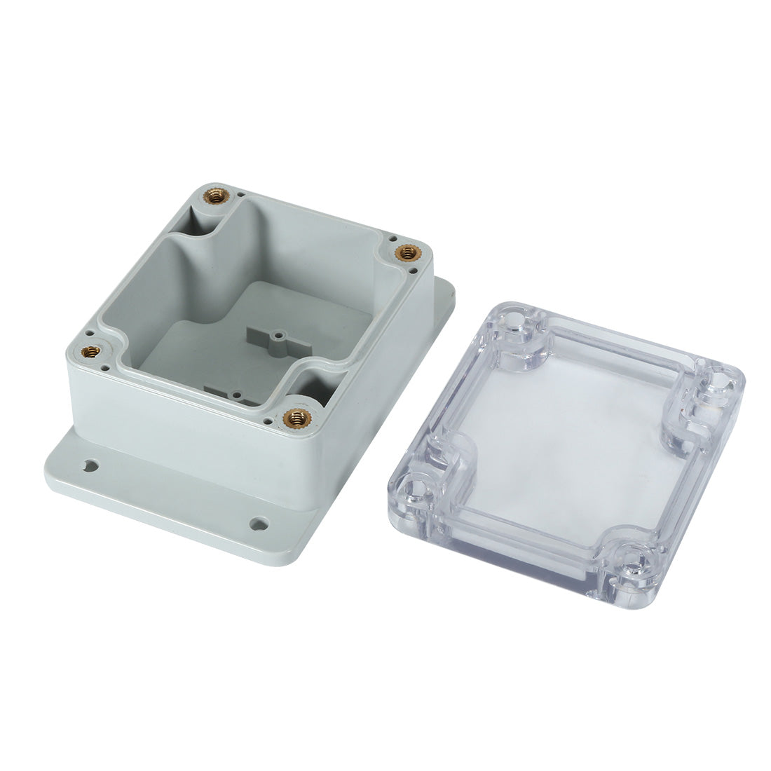 Harfington 2.5"x2.3"x1.4"(63mmx58mmx35mm) ABS Junction Box Universal Project Enclosure w PC Transparent Cover