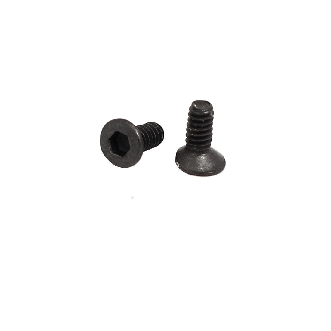 uxcell Uxcell M1.6x4mm Grade 10.9 Countersunk Flat Head Hex Socket Cap Screw Black 50pcs