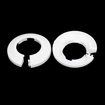 uxcell Uxcell 32mm Plastic Wall Flange Radiator Water Pipe Cover White 4pcs