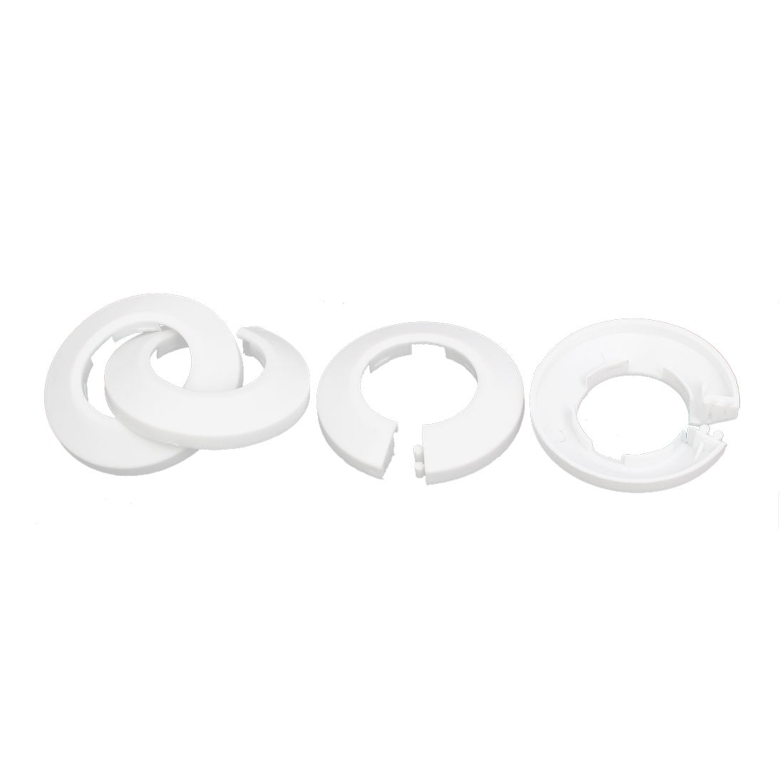 uxcell Uxcell 32mm Plastic Wall Flange Radiator Water Pipe Cover White 4pcs