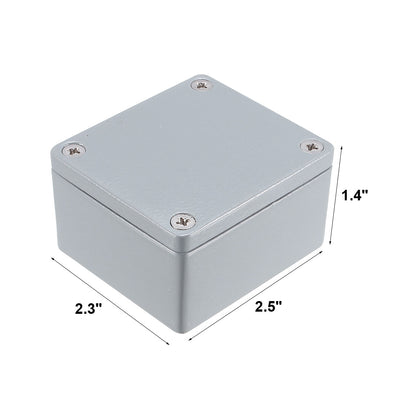 Harfington Uxcell 2.5"x2.3"x1.4"(64mmx58mmx35mm) Aluminum Junction Box Universal Electric Project Enclosure