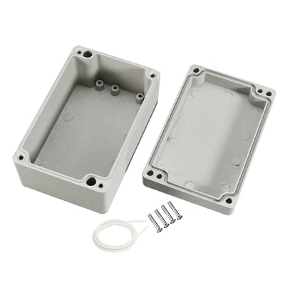 Harfington 4.9"x3.2"x2.3"(125mmx80mmx58mm) Aluminum Junction Box Universal Electric Project Enclosure