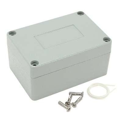 uxcell Uxcell 3.9"x2.7"x2"(100mmx68mmx50mm) Aluminum Clamshell Junction Box Universal Electric Project Enclosure