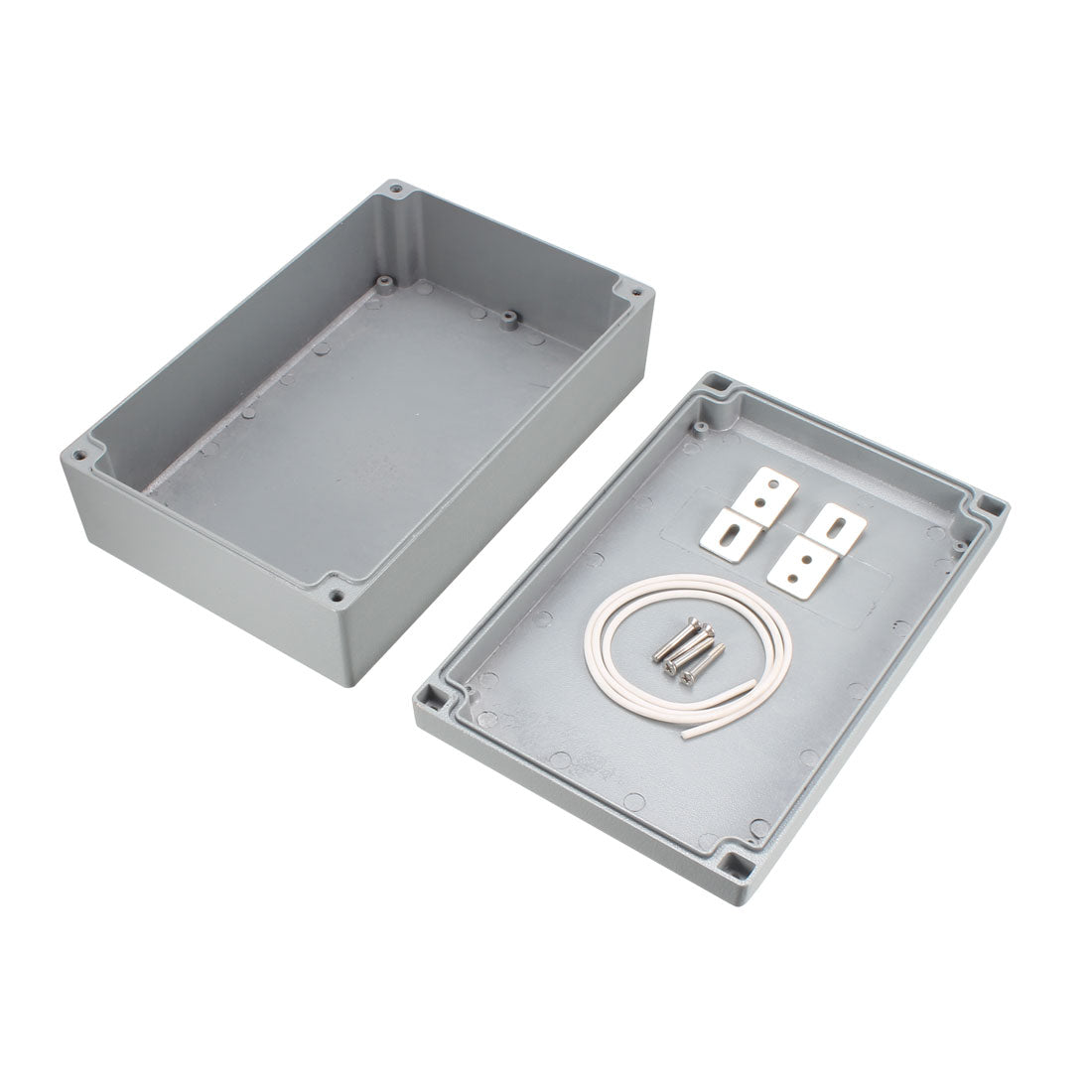 Harfington 9"x5.9"x3"(228mmx150mmx75mm) Aluminum Junction Box Universal Electric Project Enclosure