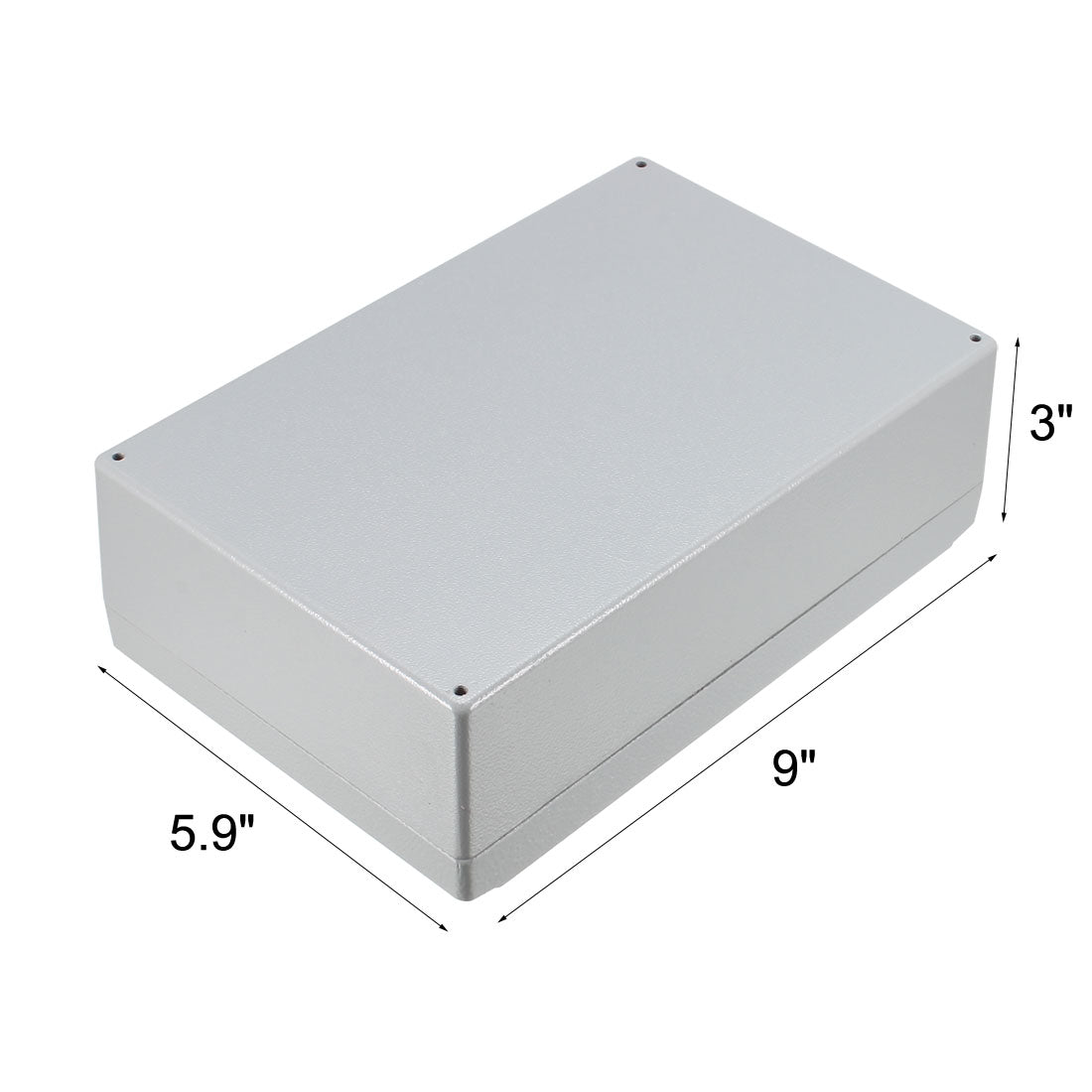 Harfington 9"x5.9"x3"(228mmx150mmx75mm) Aluminum Junction Box Universal Electric Project Enclosure