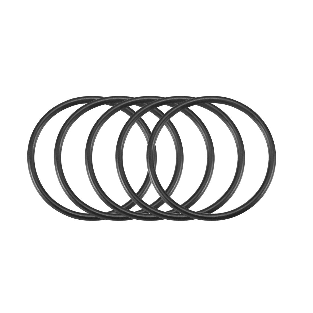uxcell Uxcell 30Pcs Black 33mm Dia 2mm Thickness Flexible Rubber O Ring NBR Sealing Grommets