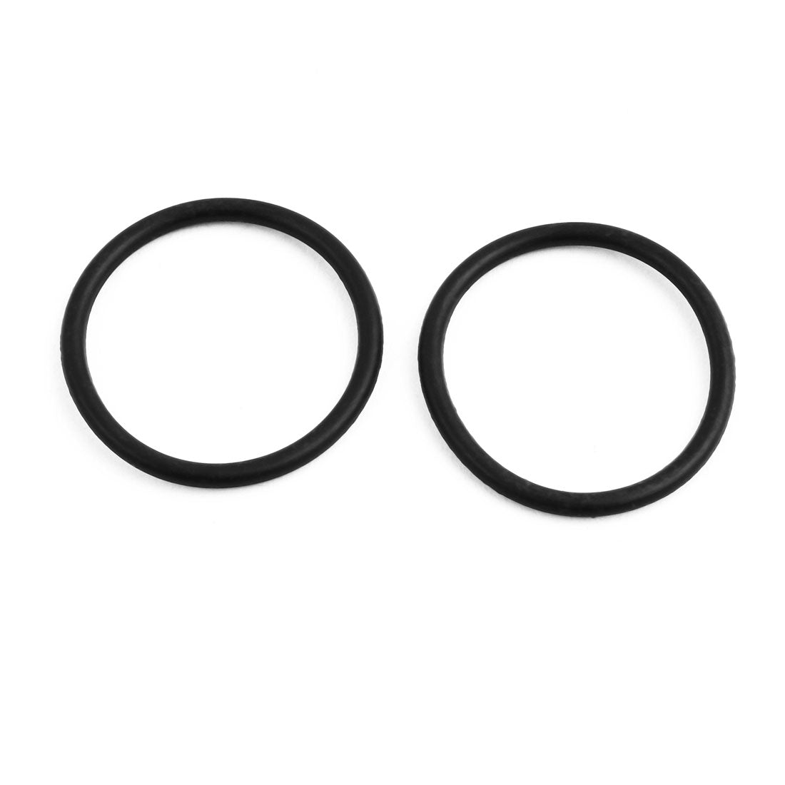 uxcell Uxcell 20Pcs Black 26mm Dia 2mm Thickness Nitrile Rubber O Ring Sealing Grommets