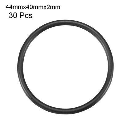 Harfington Uxcell 30 Pcs Black 30mm x 2mm NBR Oil Resistant Sealing Ring O-shape Grommets