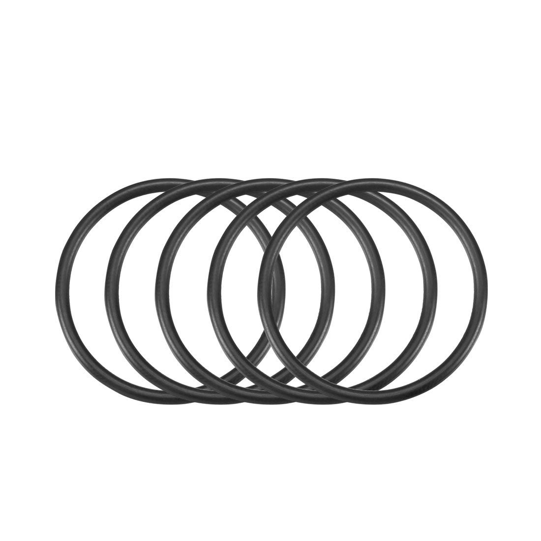 uxcell Uxcell 30 Pcs Black 30mm x 2mm NBR Oil Resistant Sealing Ring O-shape Grommets