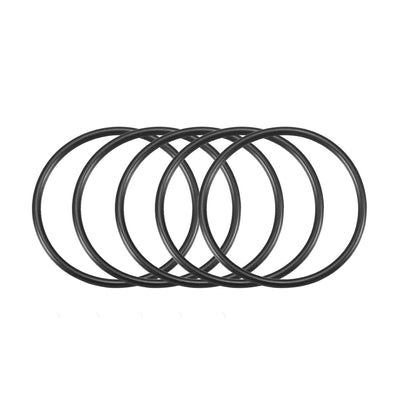 uxcell Uxcell 50Pcs Black 35 x 2mm Industrial Flexible Rubber O Ring Oil Sealing Grommets