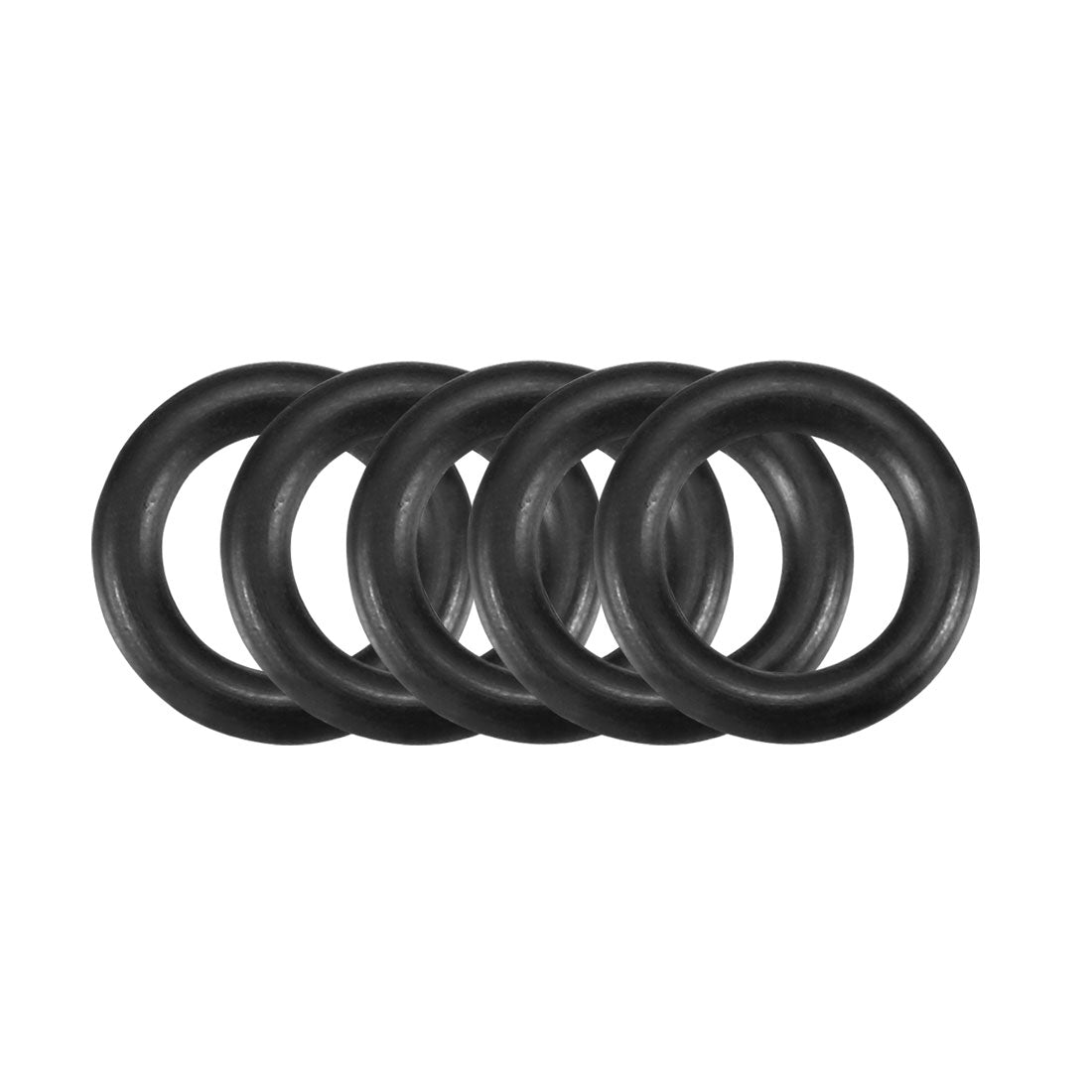 uxcell Uxcell 30Pcs Black 10mm Dia 2mm Thickness Nitrile Rubber O Ring NBR Sealing Grommets