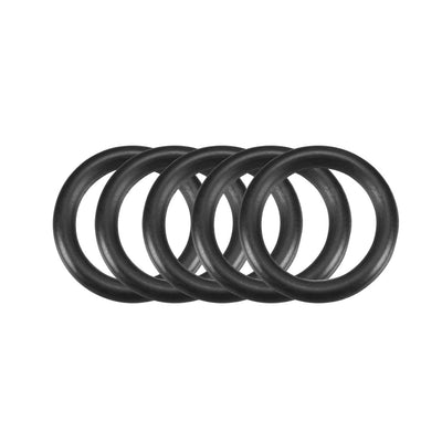 uxcell Uxcell 50 Pcs Black 14mm x 2mm Rubber Oil Resistant Sealing Ring O-shape Grommets