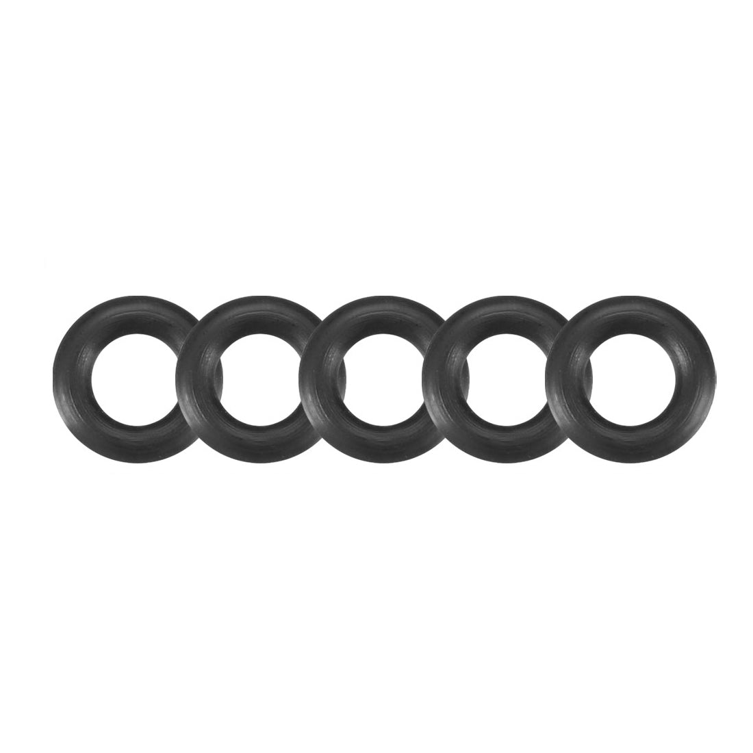 uxcell Uxcell 30 Pcs Black 8mm x 2mm Rubber Oil Resistant Sealing Ring O-shape Grommets