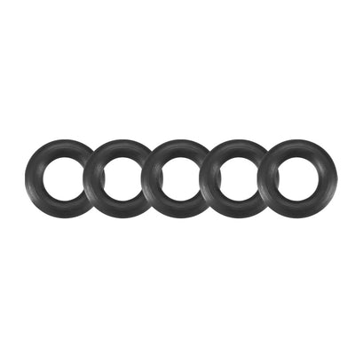 uxcell Uxcell 30 Pcs Black 8mm x 2mm Rubber Oil Resistant Sealing Ring O-shape Grommets