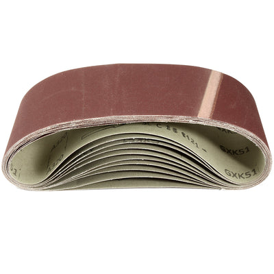 Harfington Uxcell 4-Inch x 24-Inch Aluminum Oxide Sanding Belt  Lapped Joint 10pcs