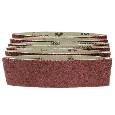 Harfington 3-Inch x 18-Inch Aluminum Oxide Sanding Belt Lapped Joint 6pcs