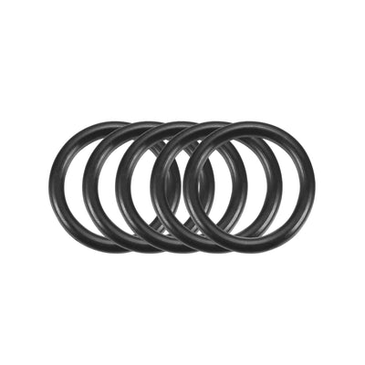 uxcell 50Pcs 16mm x 1.9mm Black Flexible Nitrile Rubber O Ring Oil Seal Washer Grommets