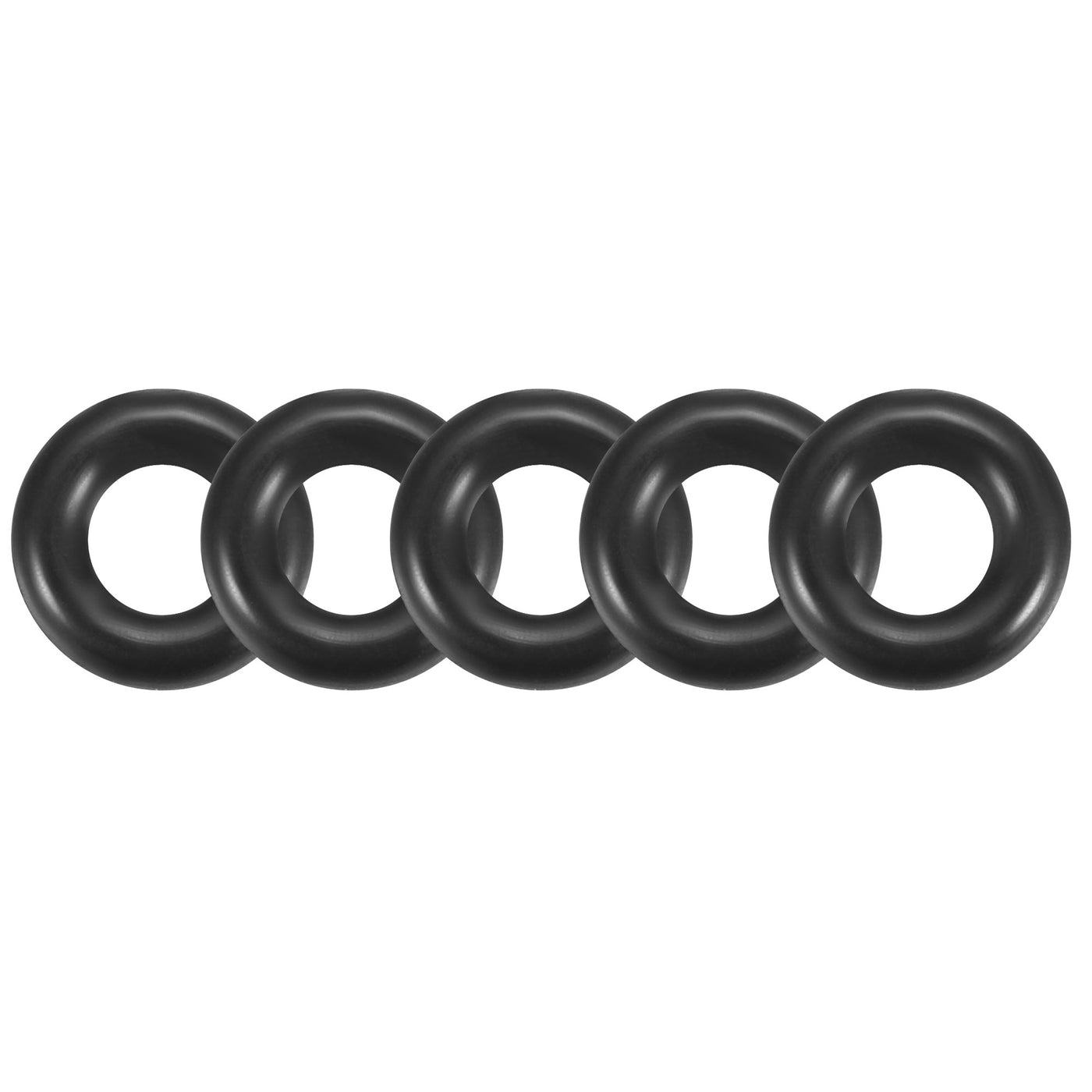 uxcell Uxcell 50Pcs 7.5mm x 1.9mm Black Flexible Nitrile Rubber O Ring Oil Seal Washer Grommets