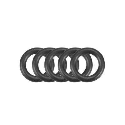 uxcell Uxcell 50Pcs 8mm x 5mm x 1.5mm Black Flexible Nitrile Rubber O Ring Oil Seal Grommets