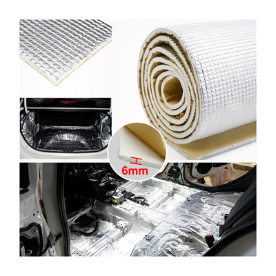 Harfington Uxcell 236mil 32.29sqft Car Audio Stereo Sound Deadener Heat Insulation Mat 118" x 40"