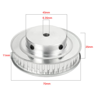 Harfington Aluminum XL 40 Teeth mm Bore Timing Belt Idler Pulley Flange Synchronous Wheel for 10mm Belt CNC