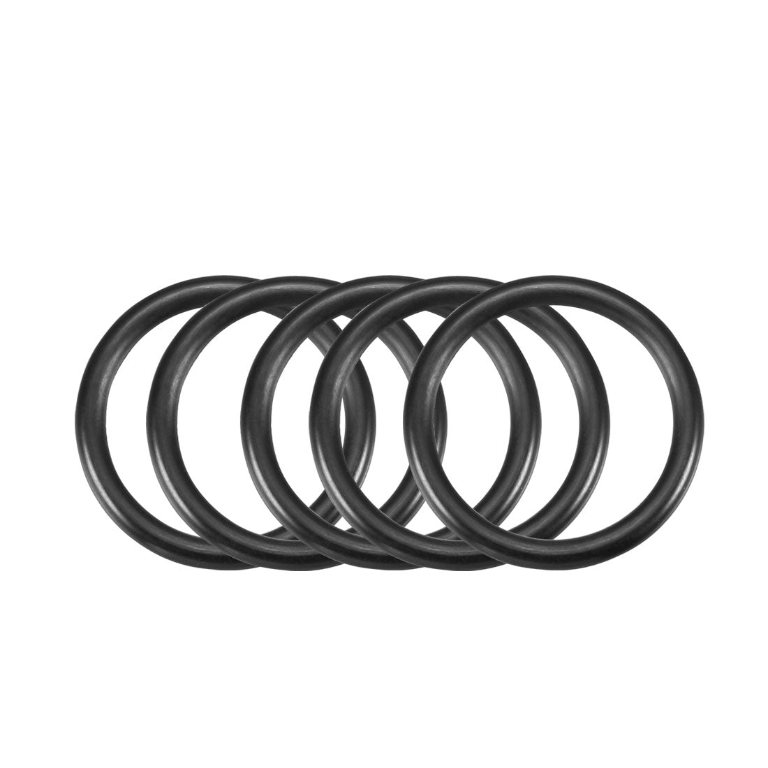 uxcell Uxcell 30Pcs Black Round Nitrile Butadiene Rubber NBR O-Ring 20mm x 2.65mm Width