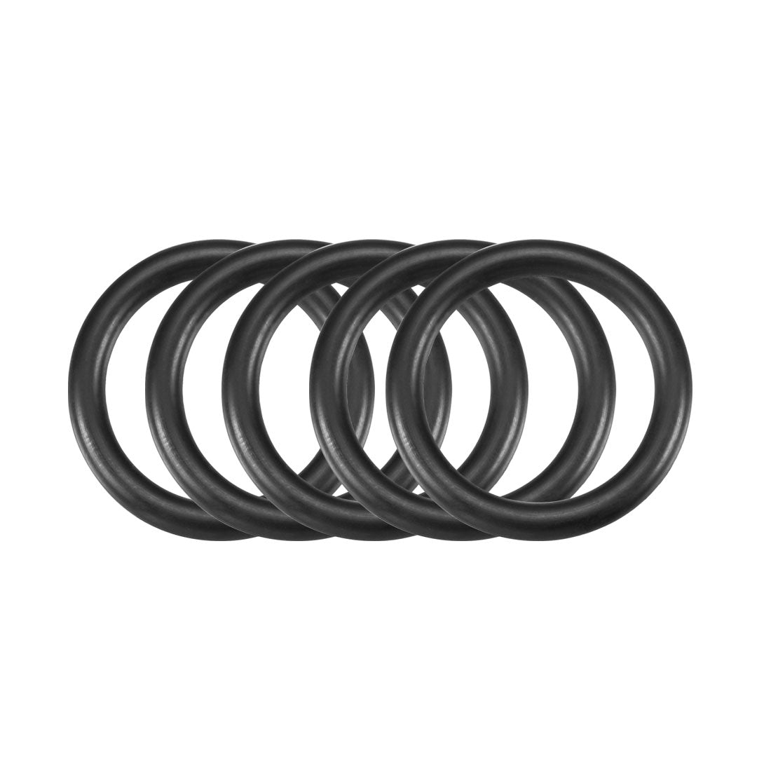 uxcell Uxcell 30Pcs Black Round Nitrile Butadiene Rubber NBR O-Ring 28mm OD 3.5mm Width